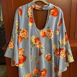 Callie Mac floral blouse